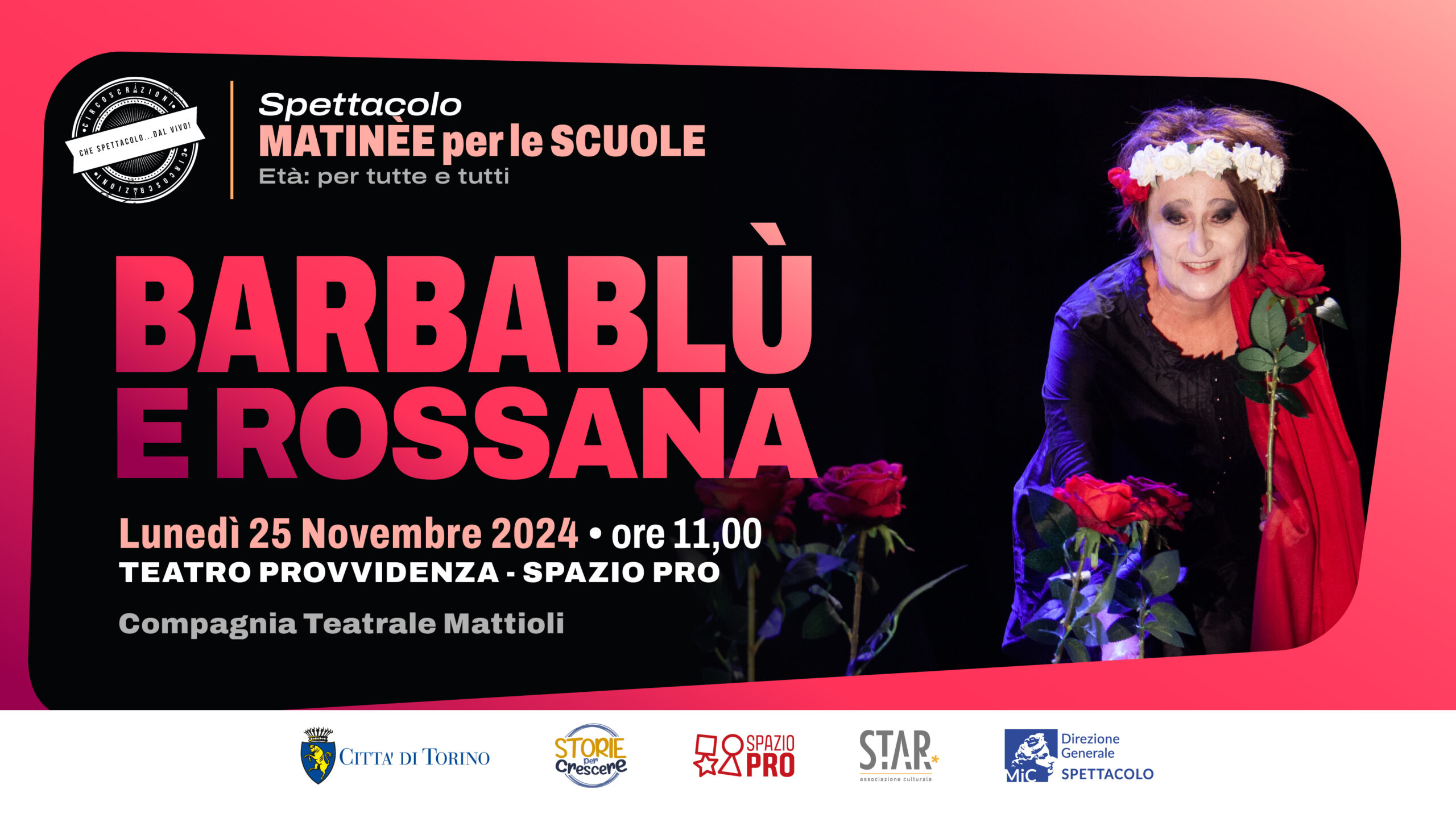 BARBABLÙ E ROSSANA | MATINÈE PER LE SCUOLE
